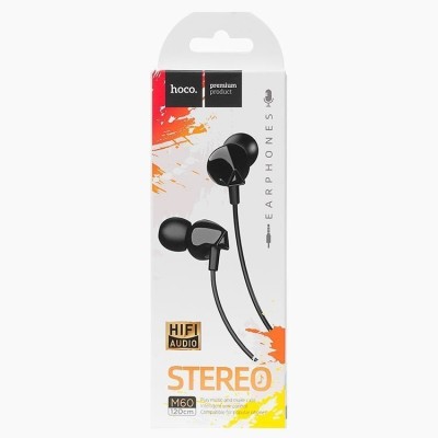 Наушники с микрофоном Hoco M60 Perfect sound 1.2м черные Наушники с микрофоном Hoco M60 Perfect sound 1.2м черные