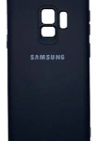 Накладка для Samsung Galaxy S9 Silicone cover без логотипа черная