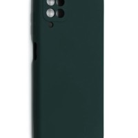 Накладка для Samsung Galaxy A12 Silicone cover зеленая