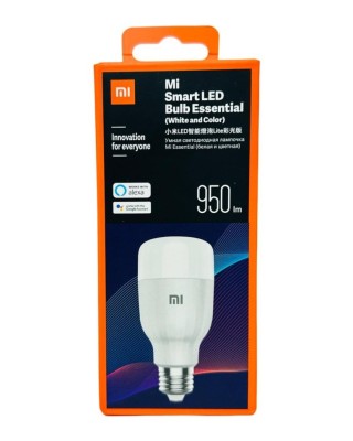 Лампа Xiaomi Mi Smart LED Bulb Essential White and Color E27 9W/950lm MJDPL01YL Лампа Xiaomi Mi Smart LED Bulb Essential White and Color E27 9W/950lm MJDPL01YL - для детской, для кабинета, для кафе/бара, для кухни, для прихожей, для спальни, универсальное.
Особенности:
матовая, регулировка яркости, автоматическое включение/отключение, дистанционное управление, таймер, управление со смартфона, функция активации по голосу.
Материал корпуса: металл/ пластик, управление через смартфон, совместимость: Android 4.4 и выше, iOS 9.0 и выше, тип дистанционного управления: Wi-Fi, цвет освещения: белый + RGB.