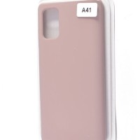 Накладка для Samsung Galaxy A41 Silicone cover пудро