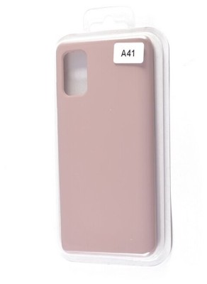 Накладка для Samsung Galaxy A41 Silicone cover пудро Накладка для Samsung Galaxy A41 Silicone cover пудро