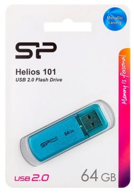 USB флеш накопитель Silicon Power 64GB Helios 101 Blue USB флеш накопитель Silicon Power 64GB Helios 101 Blue