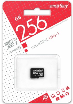 micro SDXC карта памяти Smartbuy 256GB Class 10 80 MB/s (с адаптером SD) micro SDXC карта памяти Smartbuy 256GB Class 10 80 MB/s (с адаптером SD)