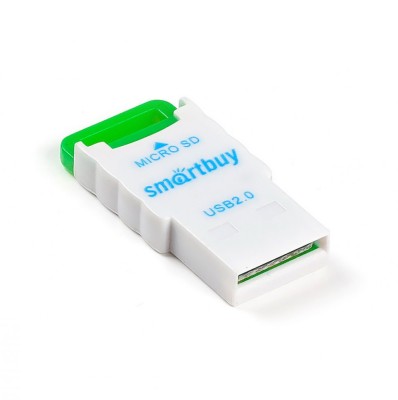 Картридер Smartbuy 707 USB - microSD зеленый (SBR-707-G) Картридер Smartbuy 707 USB - microSD зеленый (SBR-707-G)
