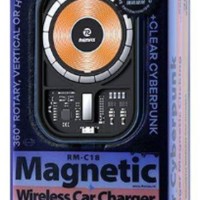 Держатель c беспроводной зарядкой в воздуховод Remax RM-C18 15W магнитный черный