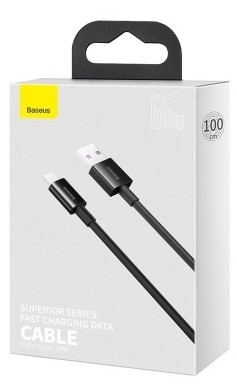 Usb Кабель-зарядка TYPE-C Baseus Superior Series 66W 1м CATYS-01 черный Usb Кабель-зарядка TYPE-C Baseus Superior Series 66W 1м CATYS-01 черный