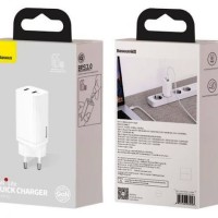 Сетевое зар. устр. Baseus GaN2 Lite Quick Charger 2C 65W (CCGAN2L-E02) белое
