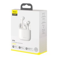 Мобильная Bluetooth-гарнитура Baseus Encok W06 IP55 TWS V5.0 (NGW06-02) белый