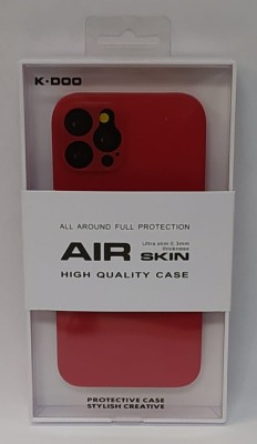 Накладка для i-Phone 12 Pro 6.1&quot; K-Doo Air Skin силикон красная Накладка для i-Phone 12 Pro 6.1" K-Doo Air Skin силикон красная
