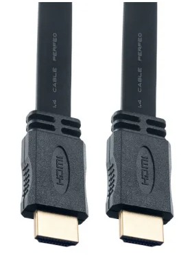 Кабель HDMI - HDMI v1.4 Perfeo (H1303) 3м плоский Кабель HDMI - HDMI v1.4 Perfeo (H1303) 3м плоский