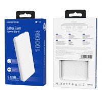 Powerbank Borofone BJ14 10000mAh 2USB 2A белый с дисплеем