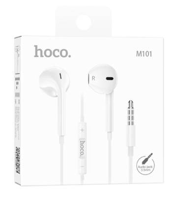 Наушники с микрофоном Hoco M101 1.2м белые Наушники с микрофоном Hoco M101 1.2м белые