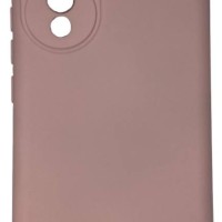 Накладка для Huawei Honor 70 5G Silicone cover без логотипа пудро