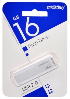 3.1 USB флеш накопитель Smartbuy 16GB Clue (SB16GBCLU-W3) белый 3.1 USB флеш накопитель Smartbuy 16GB Clue (SB16GBCLU-W3) белый