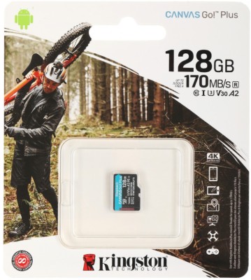 micro SDXC карта памяти Kingston 128GB Class10 170R A2 U3 V30 Canvas Go Plus без ад..(SDCG3/128GBSP) micro SDXC карта памяти Kingston 128GB Class10 170R A2 U3 V30 Canvas Go Plus без ад..(SDCG3/128GBSP)