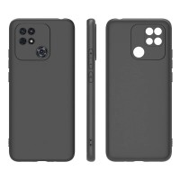 Чехол-накладка для Xiaomi Redmi 10C силикон матовый черный