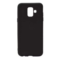 Чехол-накладка для Samsung Galaxy A6 2018 силикон матовый черный