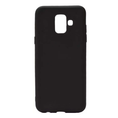 Чехол-накладка для Samsung Galaxy A6 2018 силикон матовый черный Чехол-накладка для Samsung Galaxy A6 2018 силикон матовый черный