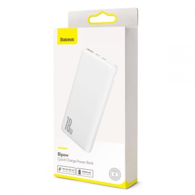 Powerbank Baseus Bipow PD3.0 + QC3.0 18W 10000mAh PPDML-02 белый Powerbank Baseus Bipow PD3.0 + QC3.0 18W 10000mAh PPDML-02 белый
