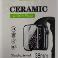 Защитное стекло для Apple watch "38" чёрное Ceramic в коробке