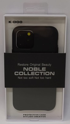 Накладка для i-Phone 11 Pro K-Doo Noble кожаная черная Накладка для i-Phone 11 Pro K-Doo Noble кожаная черная