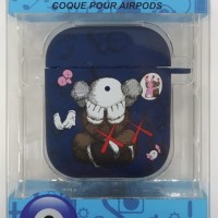 Силиконовый светящийся в темноте чехол для AirPods 1/2 Luxo Kaws рисунок №14