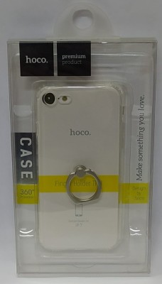 Накладка для i-Phone 7 Hoco Metal finger ring силикон прозрачный кольцо серебристое Накладка для i-Phone 7 Hoco Metal finger ring силикон прозрачный кольцо серебристое