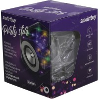 Bluetooth колонка Smartbuy Party Star (SBS-500) BT5.0/10Вт/1200mAh/5ч/FM/RGB-подсветка прозрачная