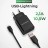 Сетевое зарядное устройство для Apple Borofone Sharp с шнуром Lightning 1USB 2.1A черное