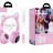 Стереонаушники Bluetooth Полноразмерные Hoco W27 BT5.0/300mAh/5ч розовые
