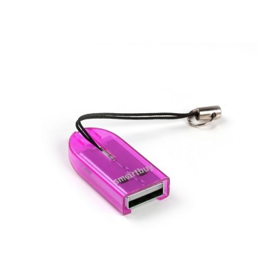 Картридер Smartbuy 710 USB - microSD фиолетовый (SBR-710-F) Картридер Smartbuy 710 USB - microSD фиолетовый (SBR-710-F)