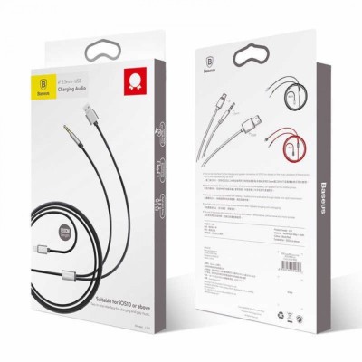 Кабель Baseus L33 AUX 3.5мм на Lightning/AUX 3.5мм (CALL33-01) черный Кабель Baseus L33 AUX 3.5мм на Lightning/AUX 3.5мм (CALL33-01) черный