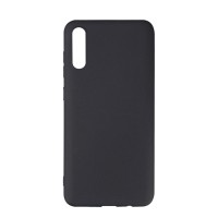 Чехол-накладка для Samsung Galaxy A50 силикон матовый чёрный