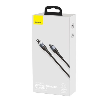 Кабель-зарядка Type-C на Lightning Baseus Zinc Magnetic 2м (CATLXC-A01) черный Кабель-зарядка Type-C на Lightning Baseus Zinc Magnetic 2м (CATLXC-A01) черный