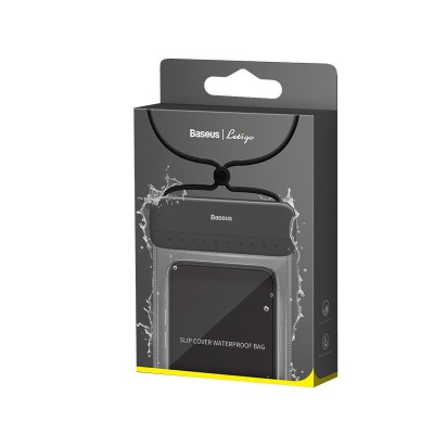 Водонепроницаемый чехол Baseus Let&#039;s Go Slip Cover Waterproof Bag 7.2&quot; (ACFSD-DG1) черный Водонепроницаемый чехол Baseus Let's Go Slip Cover Waterproof Bag 7.2" (ACFSD-DG1) черный