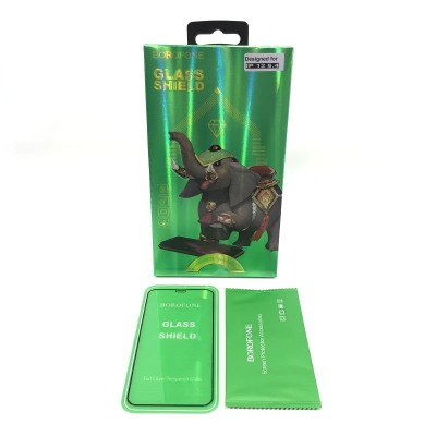 Защитное стекло для i-Phone 12 Mini 5.4&quot; Borofone Elephant series silk screen Защитное стекло для i-Phone 12 Mini 5.4" Borofone Elephant series silk screen