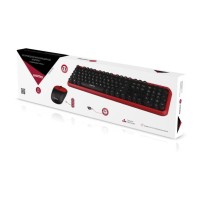 Комплект клавиатура+мышь мультимедийный Smartbuy 620382AG, (SBC-620382AG-RK) /10 черно-красный