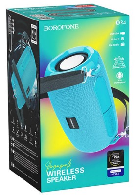Bluetooth колонка Borofone BR4 BT5.0/500mAh/2ч/5Вт/USB зеленая Bluetooth колонка Borofone BR4 BT5.0/500mAh/2ч/5Вт/USB зеленая