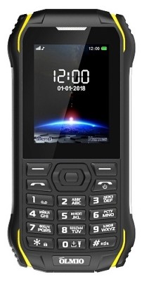Мобильный телефон Olmio X05 2,4&quot;/1700 mAh/камера 1,3мп/IP68/MicroSD черно-желтый Мобильный телефон Olmio X05 2,4"/1700 mAh/камера 1,3мп/IP68/MicroSD черно-желтый