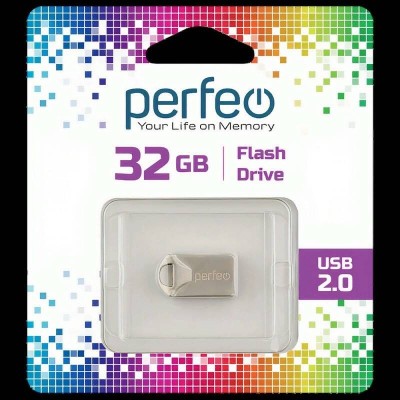 USB флеш накопитель Perfeo 32GB M10 металлический USB флеш накопитель Perfeo 32GB M10 металлический