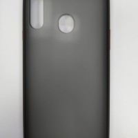Накладка для Samsung Galaxy A20S силикон матовая бока цветные ассортимент