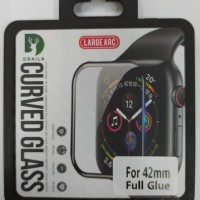 Защитное стекло для Apple watch "42" чёрное 3D