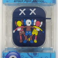 Силиконовый светящийся в темноте чехол для AirPods 1/2 Luxo Kaws рисунок №16