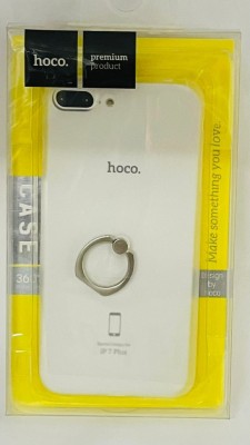 Накладка для i-Phone 7 Plus Hoco Zoya series пластик тонкий матовый прозрачный, кольцо серебристое Накладка для i-Phone 7 Plus Hoco Zoya series пластик тонкий матовый прозрачный, кольцо серебристое