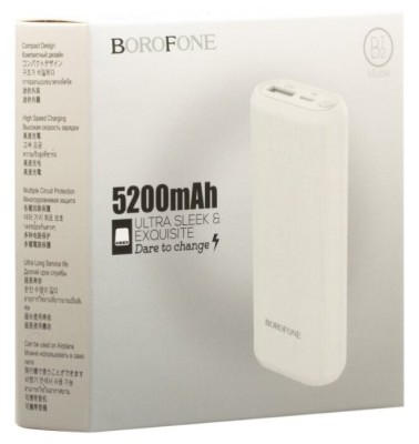 Powerbank Borofone BT2 5200mAh 1USB белый Powerbank Borofone BT2 5200mAh 1USB белый