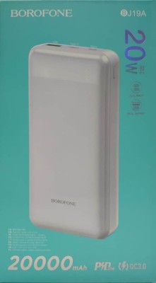 Powerbank Borofone BJ19A 20000mAh 20W 1USB/Type-C белый Powerbank Borofone BJ19A 20000mAh 20W 1USB/Type-C белый