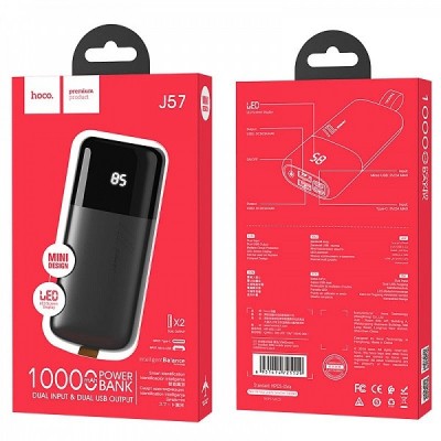 Powerbank Hoco J57 2USB 10000mAh черный Powerbank Hoco J57 2USB 10000mAh черный
