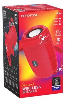 Bluetooth колонка Borofone BR4 BT5.0/500mAh/2ч/5Вт/USB красная Bluetooth колонка Borofone BR4 BT5.0/500mAh/2ч/5Вт/USB красная
