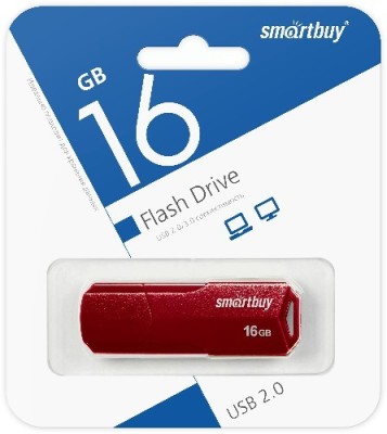 USB флеш накопитель Smartbuy 16GB Clue Burgundy (SB16GBCLU-BG) USB флеш накопитель Smartbuy 16GB Clue Burgundy (SB16GBCLU-BG)